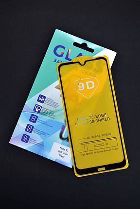 Захисне скло Xiaomi Redmi Note 8T Full Glue 2.5D (0.3mm) Black 4you, фото 1