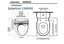 Сидіння для унітазуз функцією біде Brookpad SplashLet 1500FBS, фото 5