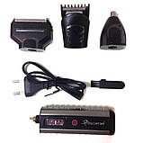 Електрична акумуляторна бритва Gemei GM 789 3 насадки, фото 2