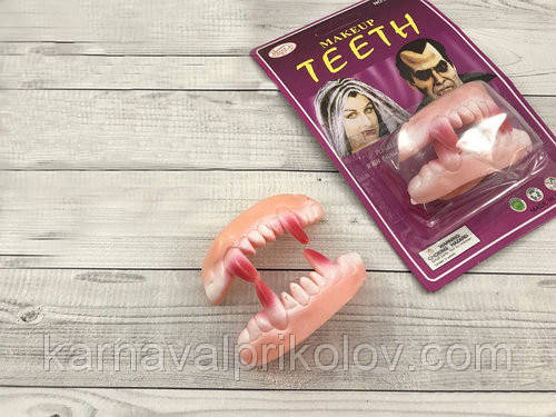 Зубы Вампира резиновые двойные - фото 1 - id-p592175752