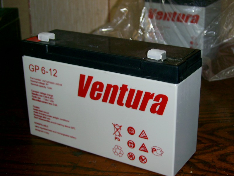 Акумулятор Ventura 6V 7Ah для дитячого електромобіля, машинки, мотоцикла, квадрациклу, трицикла.