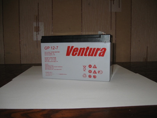 Акумулятор Ventura 12V 7Ah для дитячого електромобіля, машинки, мотоцикла, квадрациклу, трицикла.
