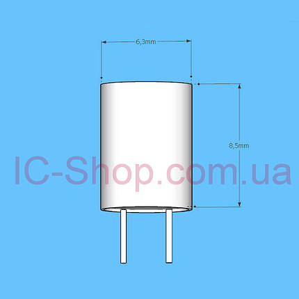 Полімерний конденсатор 470mF 6,3 V ( 470 мкФ 6,3 В ) 6.3x8.5mm / твердотільний конденсатор, фото 3