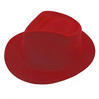 Шляпа Мужская флок (красная)