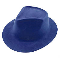 Шляпа Мужская флок (синяя)