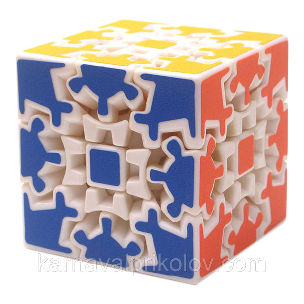 Кубик Рубика 3х3х3 на шарнирах белый (блистер) - фото 1 - id-p909035195