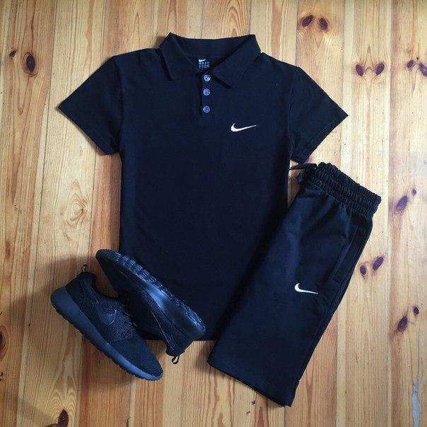 Чоловічі Комплекти Nike Поло (футболка) +шорти