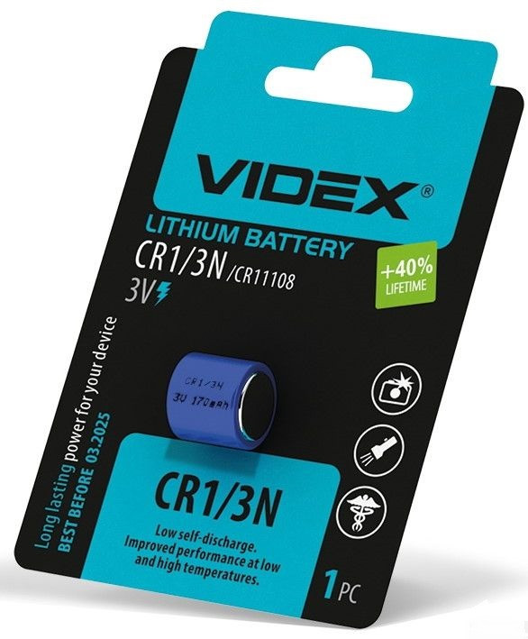 Батарейка Videx CR 1/3N Lithium BLI 1 шт