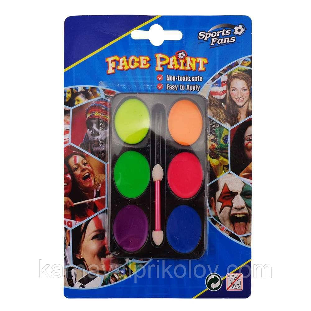 Грим палітра (6 кольорів)