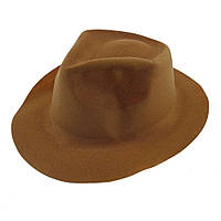Шляпа Мужская флок (коричневая)