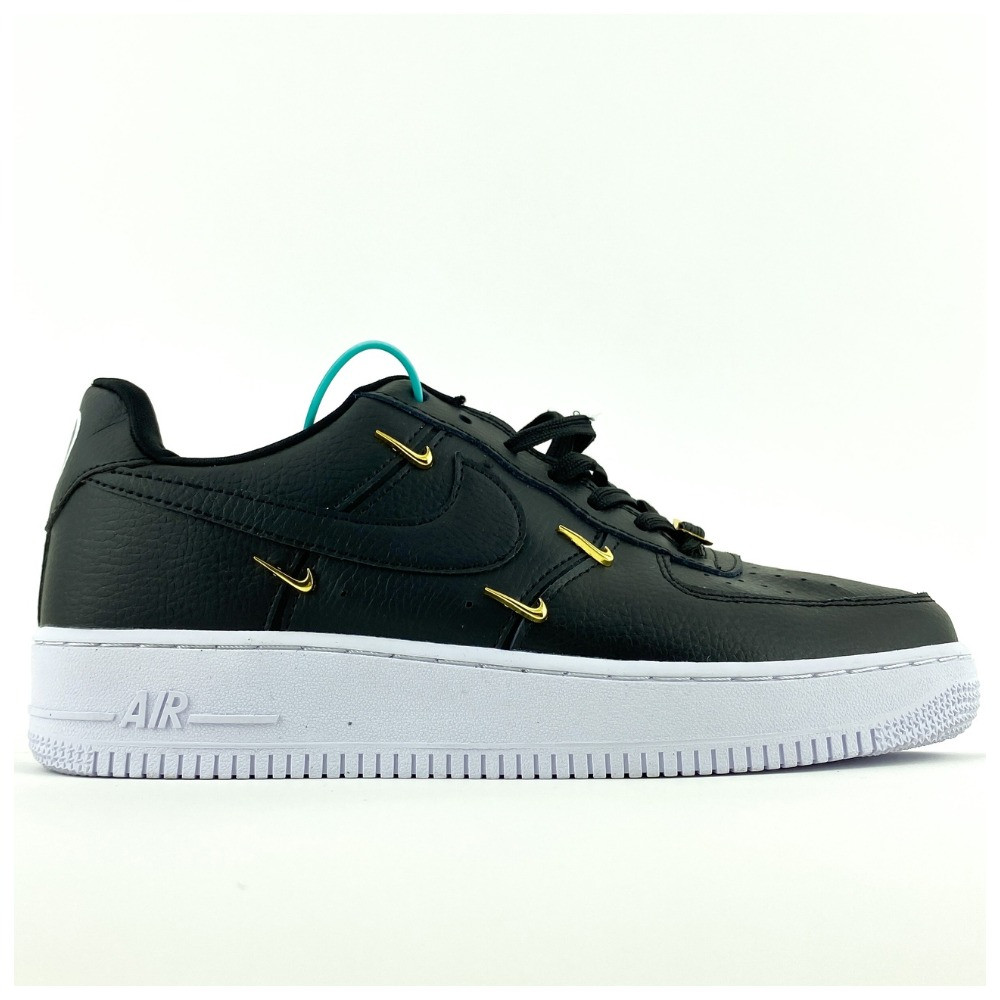 Жіночі кросівки Nike Air Force 1 LX "07" Black, чорні шкіряні кросівки найк аір форс 1 лов аїр, фото 1