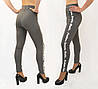 Лосини з принтом у темно-сірому кольорі XL — 3XL Ao longcom Китай, фото 7