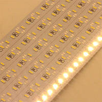 Світлодіодна led лінійка LEDTech smd 4014 144led/m 12v 28вт ip20 теплий білий (3000К)