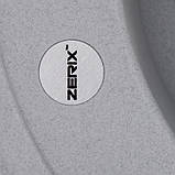 Мийка кухонна ZERIX ZS-510R-09 Сіра (ZX4535), фото 3