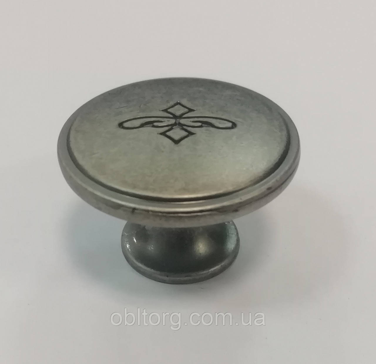 Ручка меблева кнопка GIFF 8/167 античне залізо, фото 1