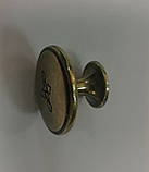 Ручка меблева кнопка GIFF 8/167 антична бронза, фото 2