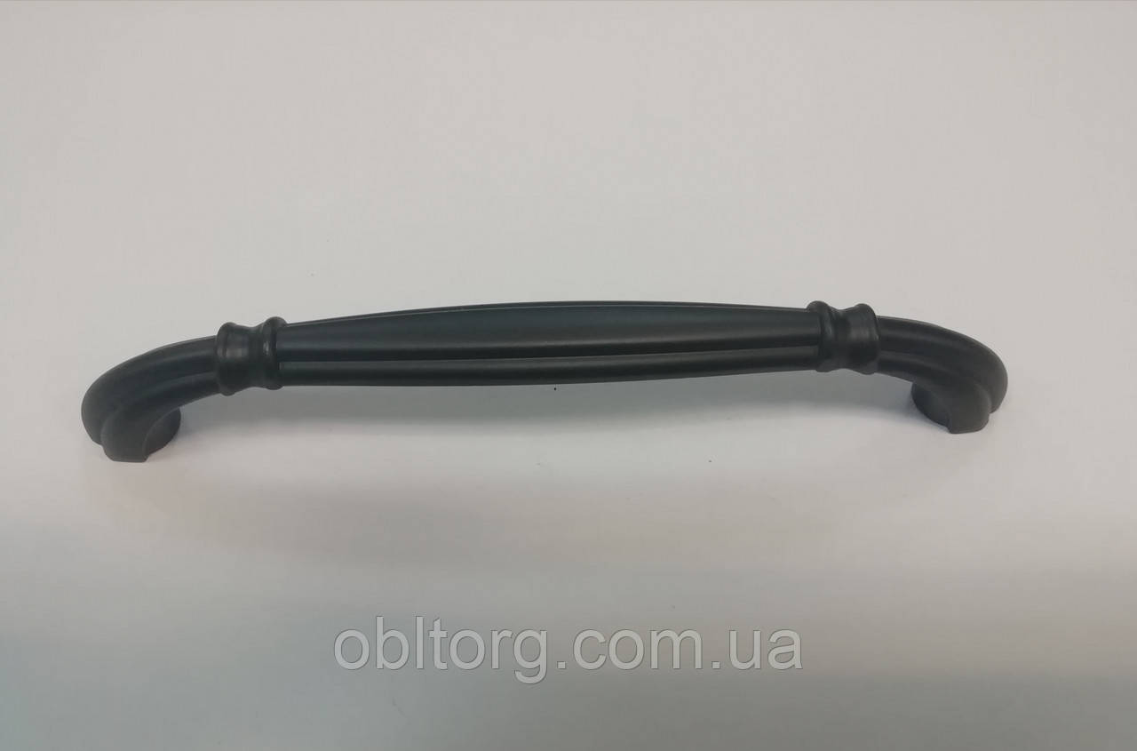 Ручка меблева скоба GIFF 8/165/128 чорний матовий, фото 1