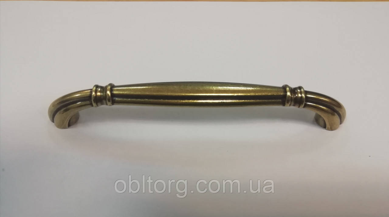 Ручка меблева скоба GIFF 8/165/128 антична бронза, фото 1