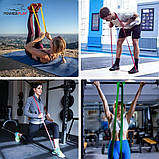 Гумова петля для тренувань PowerPlay 4115 Level 4 (14-39 кг) Червона, фото 5