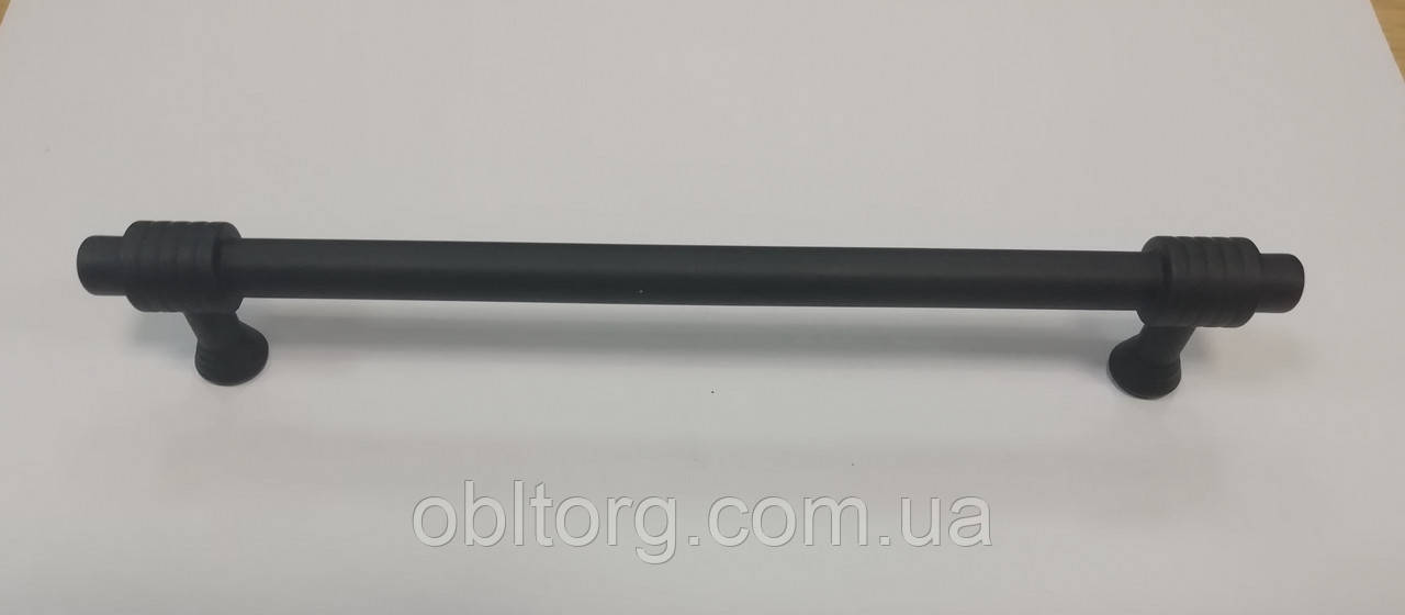 Ручка меблева релинг GIFF 8/163/160 чорний матовий, фото 1