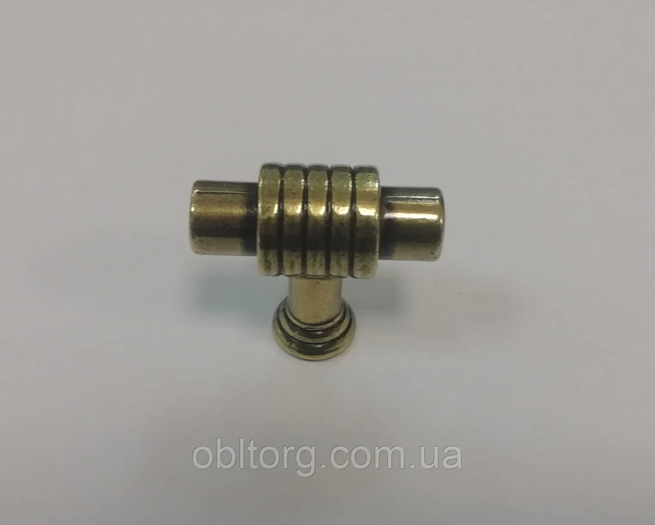 Ручка меблева кнопка GIFF 8/163 антична бронза, фото 1