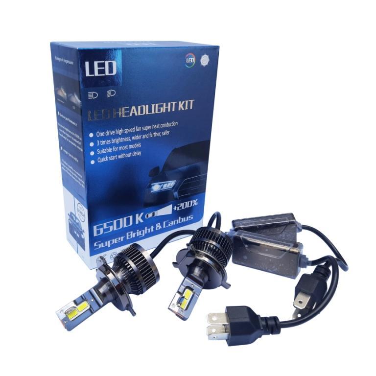 LED комплект F8X H4 6000K 9-32V 26W з радіатором (діод 3570)