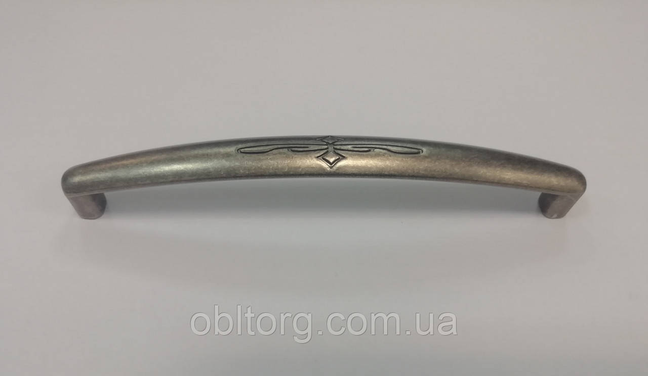 Ручка меблева скоба GIFF 8/167/128 античне залізо, фото 1