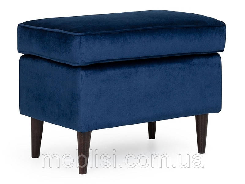 Синій пуф банкетка RON VELVET 86 (Signal)