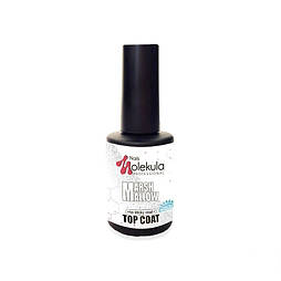 Закріплювач  з білими крапками без липкого шару Molekula Marshmallow No Sticky Top Coat 12 мл