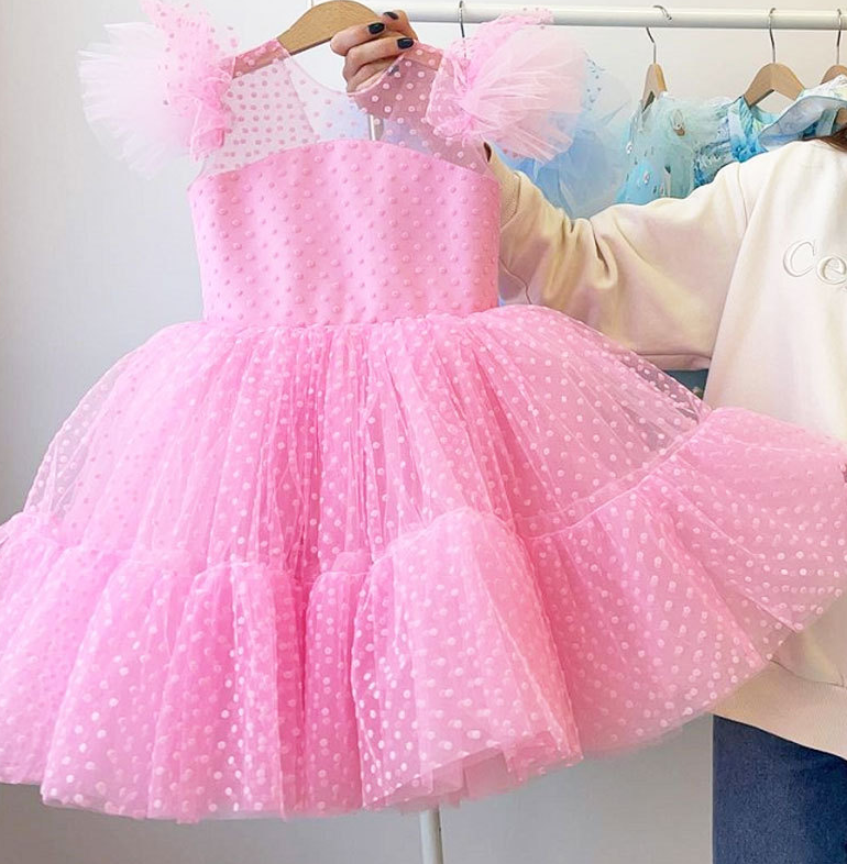 Ошатне плаття рожеве для дівчинкиElegant pink dress for girls