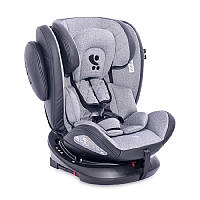 Автокресло-ребордер детское Aviator Isofix 0-36 кг черно-серое