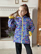 Куртка для дівчинки ріст 104-128. Куртки дитячі двосторонні