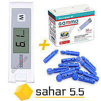 Глюкометр Gamma Mini - Гамма Мини +50 тест-полосок и 50 ланцетов