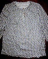 Блуза блузка женская на пуговицах белая Турция 42-44
