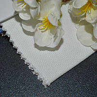 Ткань для уличной мебели рогожка Канария (Kanaria) белого цвета