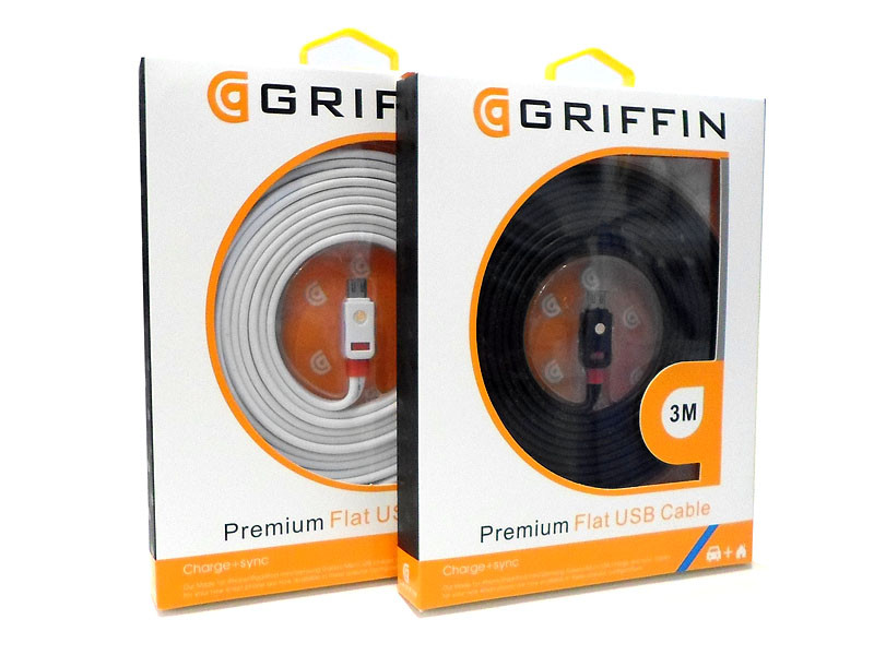 Кабель USB - micro USB 3м Griffin G-V8-3M 200шт 7891
