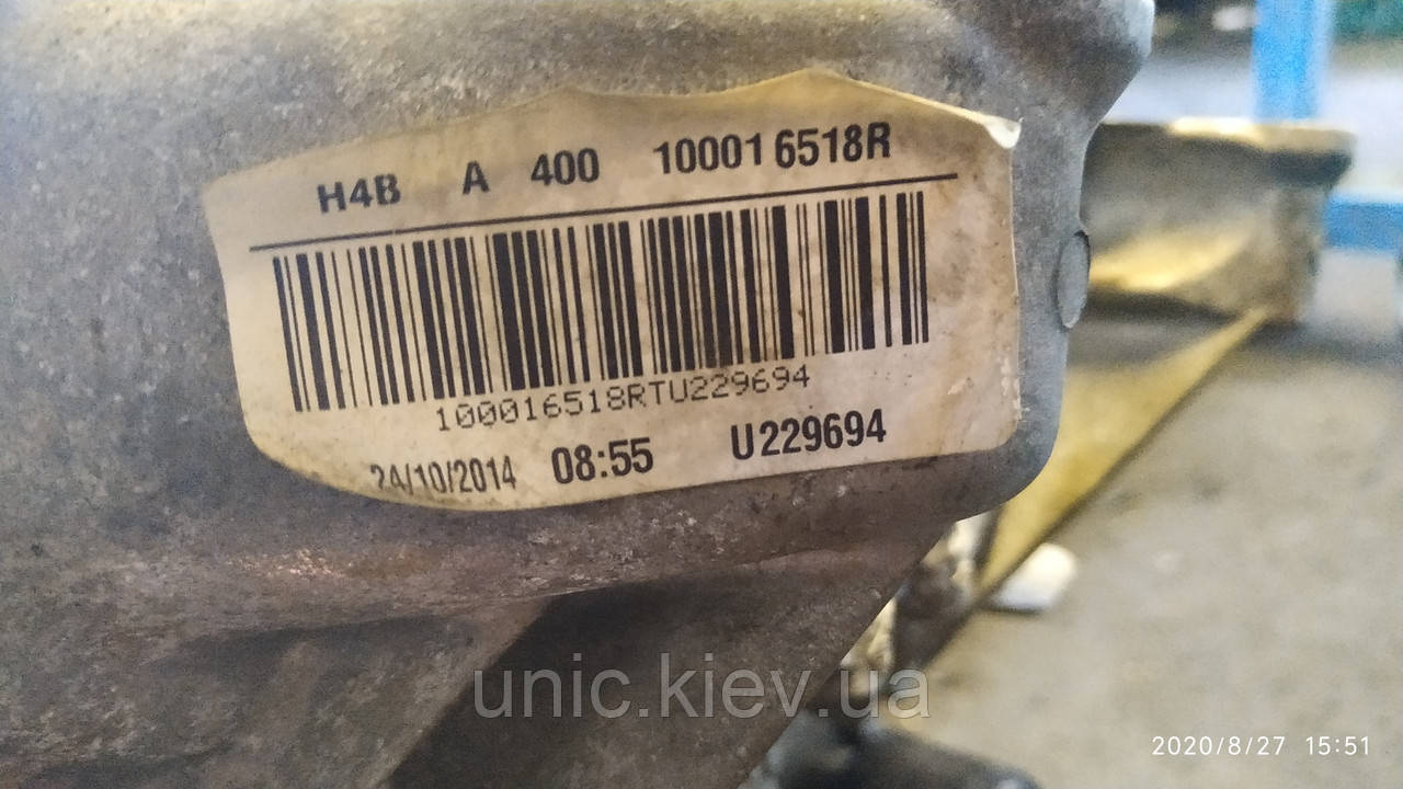 Двигун Рено Кліо, Сандеро, Каптур б/в (H4BA400, 100016518R)