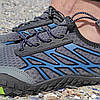 Аквашузи сірі на шнурках сітка повітропроникні GREY літо 2021, фото 8