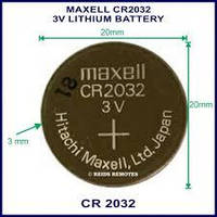 Литиевая батарейка Japan Maxell СARD "таблетка" CR2032 5шт/уп