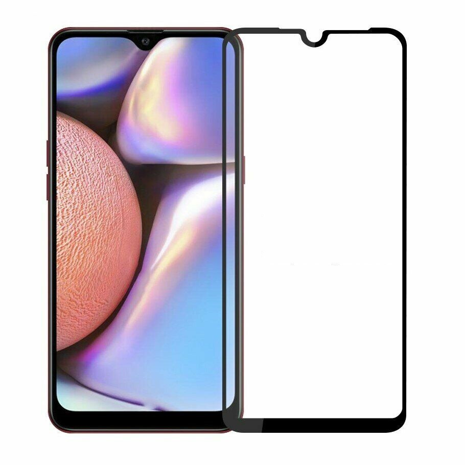 Скло захисне для Samsung A107 | A10S (2019) (0,3мм, 5D, чорне) Full Glue