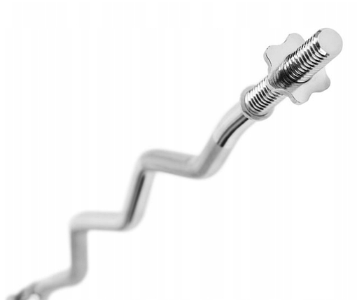 Гриф для штанги W-подібний металевий гриф хромований Newt довжина 1200 мм діаметр 25 мм вага 5,5 кг, фото 2