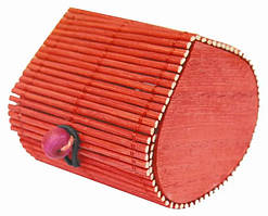 Скринька з натурального бамбука (6.1*6.1*Н6). Індонезія.  Акція! Подарункове та сувенірне паковання