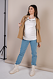 Зручні джинси для вагітних Mom's Jeans небесно-блакитні трикотажна резинка на животик, 5276491, фото 5