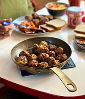 Мідна сковорода з латунної ручкою діаметр 24 см CopperGarden