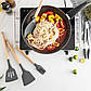 Кухонний набір Silikone Kitchen Set чорний з силікону з бамбуковою ручкою з 12 предметів, фото 9