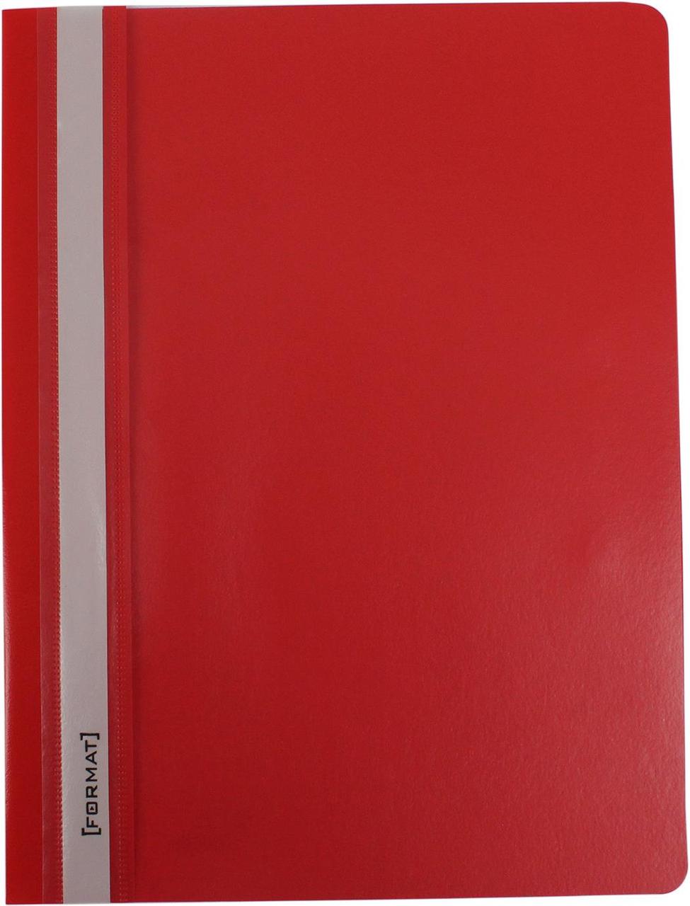Папка-швидкозш. "Economix Light" №E38503-03 A4 з прозор.верхом,без перфор.,апельс.,червона, фото 1