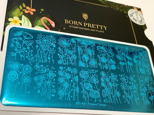 Пластина BORN PRETTY Flower Tango BP-A01, фото 1