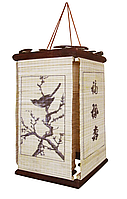 Светильник плафон натуральный бамбук (18*18*H31)