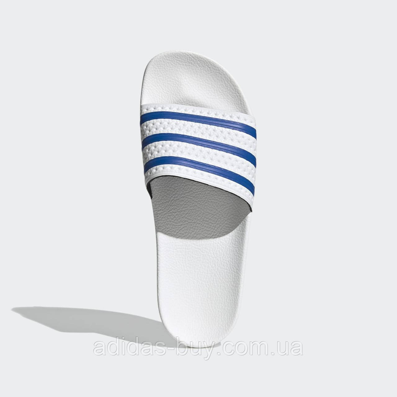 Тапки adidas adilette оригінал чоловічі білі капці