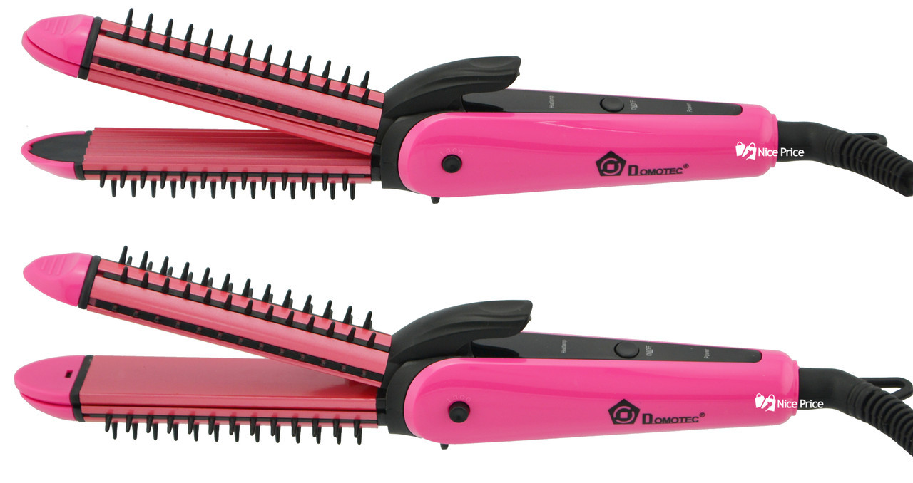 Плойка 3 в 1 Domotec MS-4906 рожева, фото 1